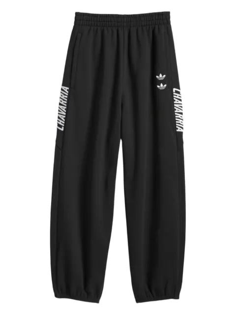Willy Chavarria x Adidas embroidered logo drawstring trak pants