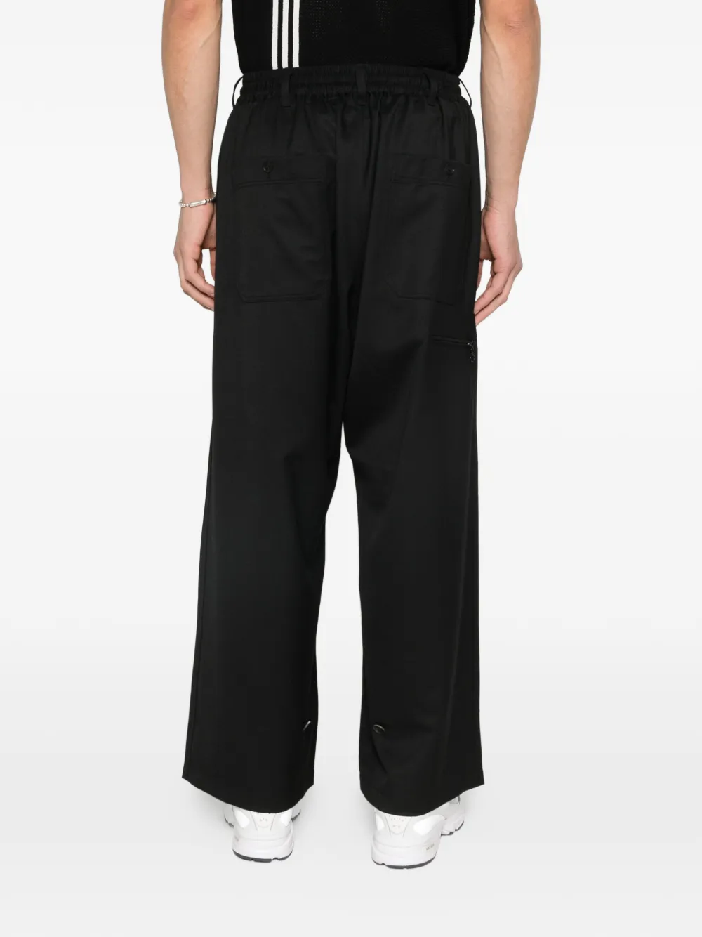 Y-3 Broek met trekkoord Zwart