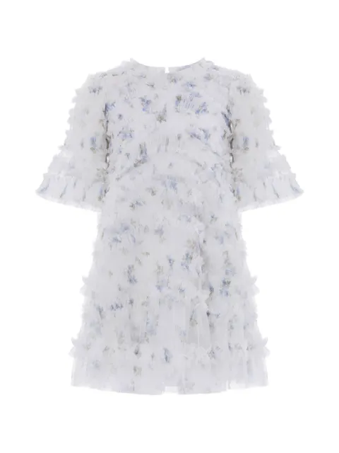 NEEDLE & THREAD KIDS ruffled floral party dress