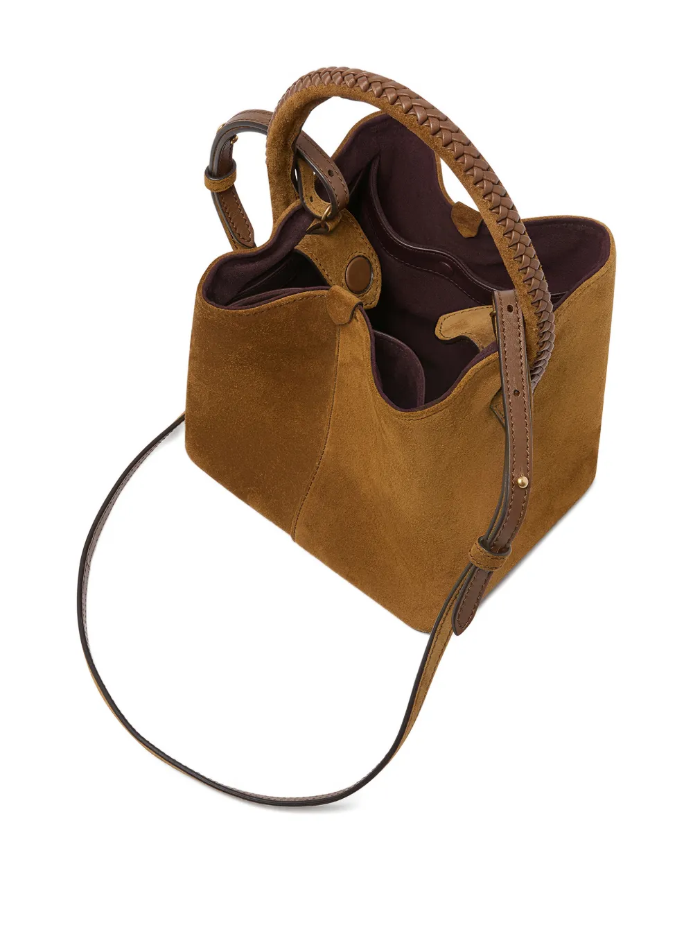 Metier London V&eacute;rit&eacute; kleine su&egrave;de shopper - Bruin