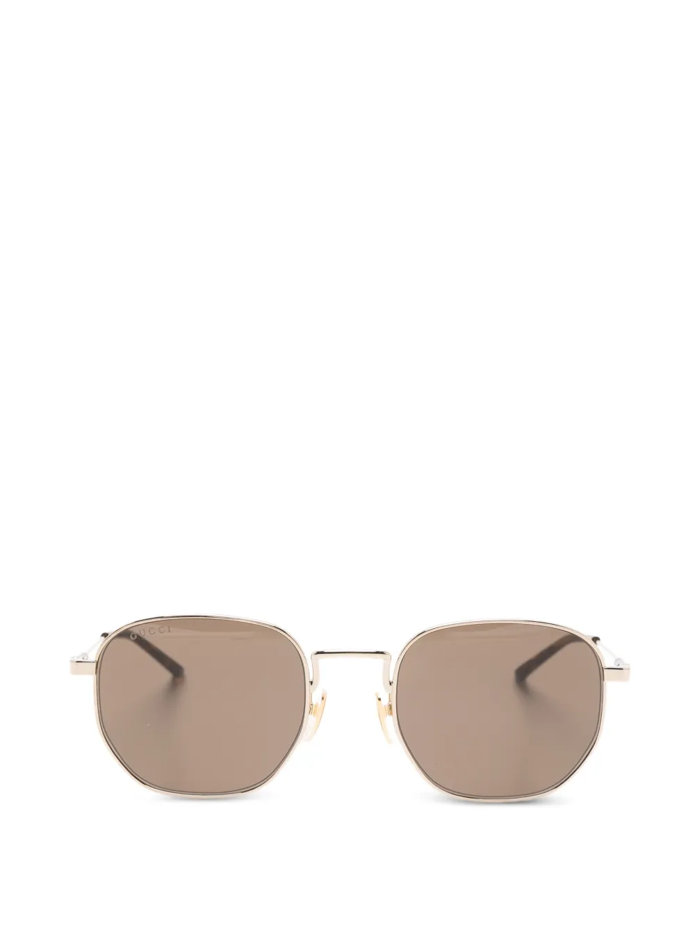 Gucci Eyewear geometric-frame sunglasses - Oro