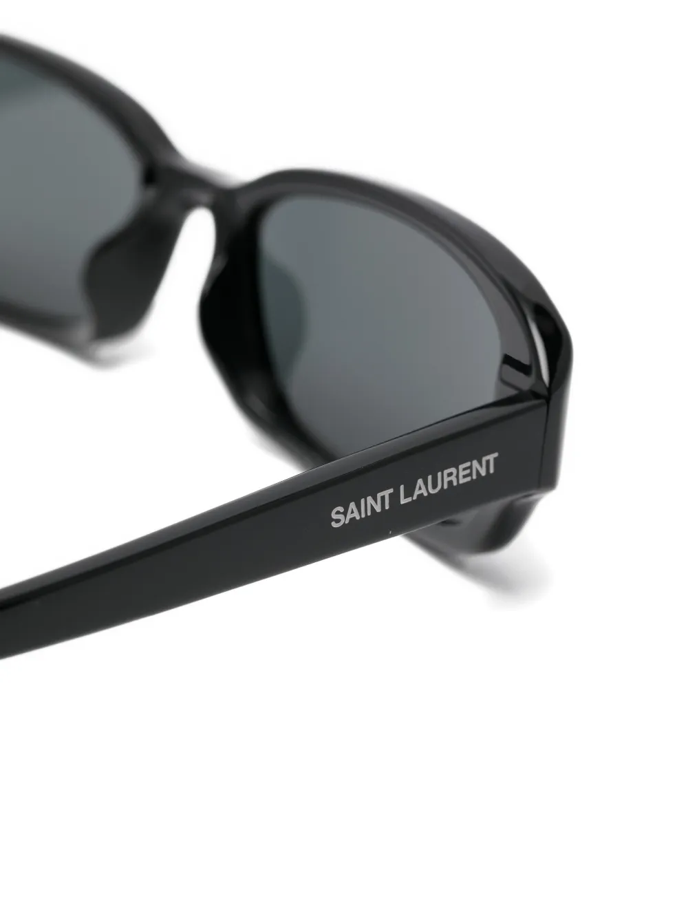 Saint Laurent Eyewear Erin zonnebril met ovalen montuur Zwart