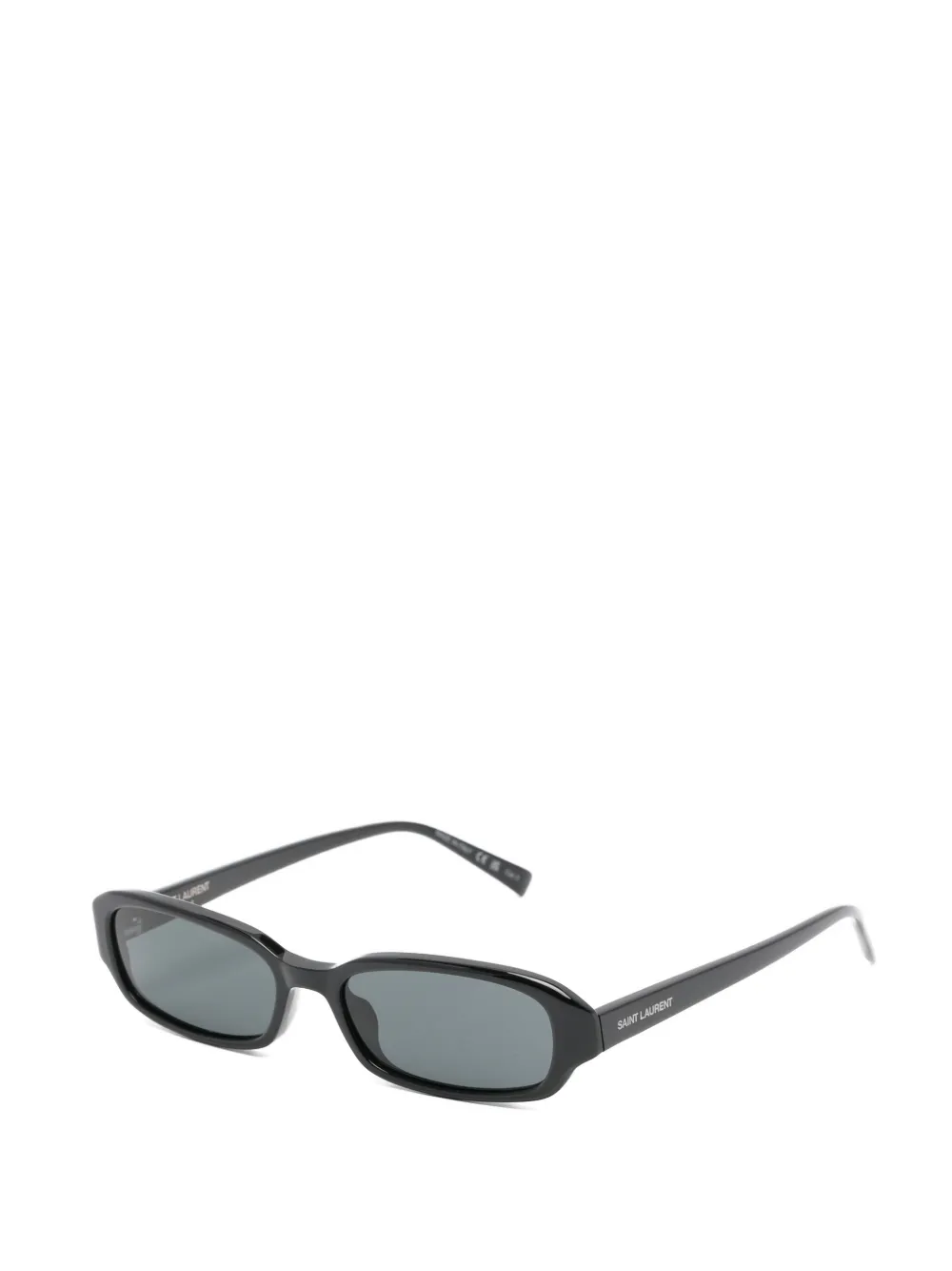 Saint Laurent Eyewear Erin zonnebril met ovalen montuur Zwart