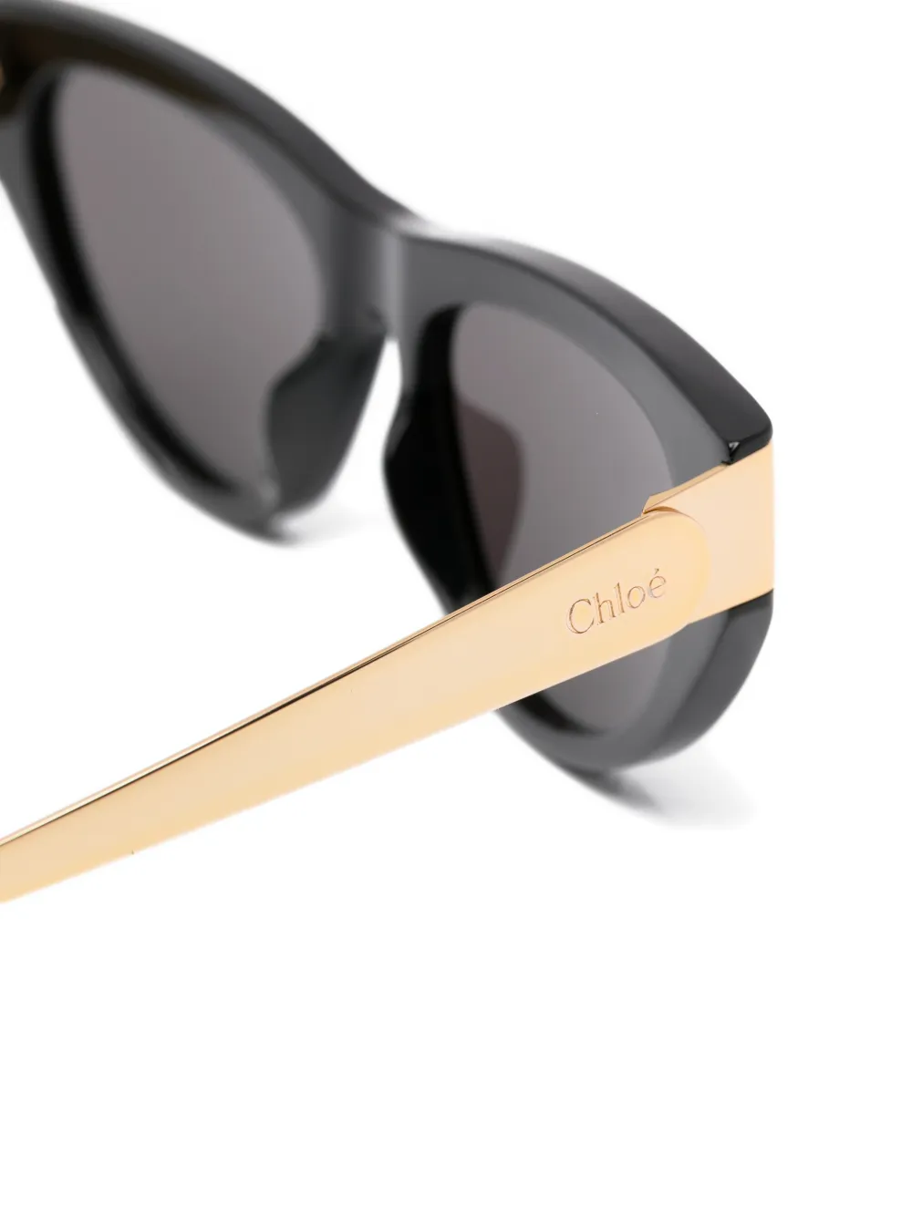 Chloé Eyewear Zonnebril met cat-eye montuur Zwart