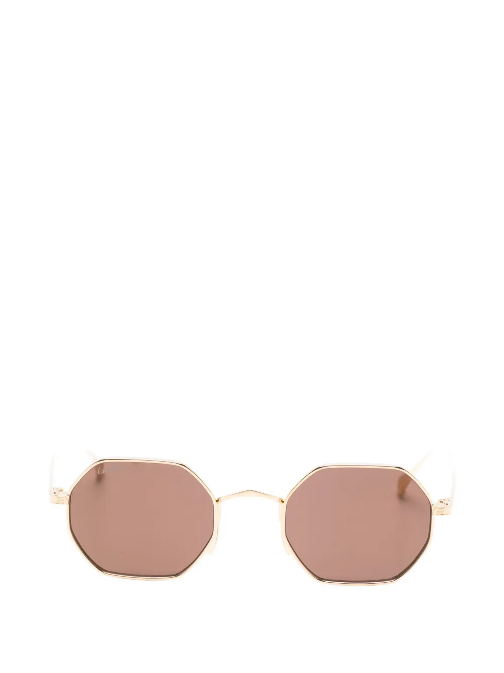 Cartier Eyewear geometric sunglasses - Gold