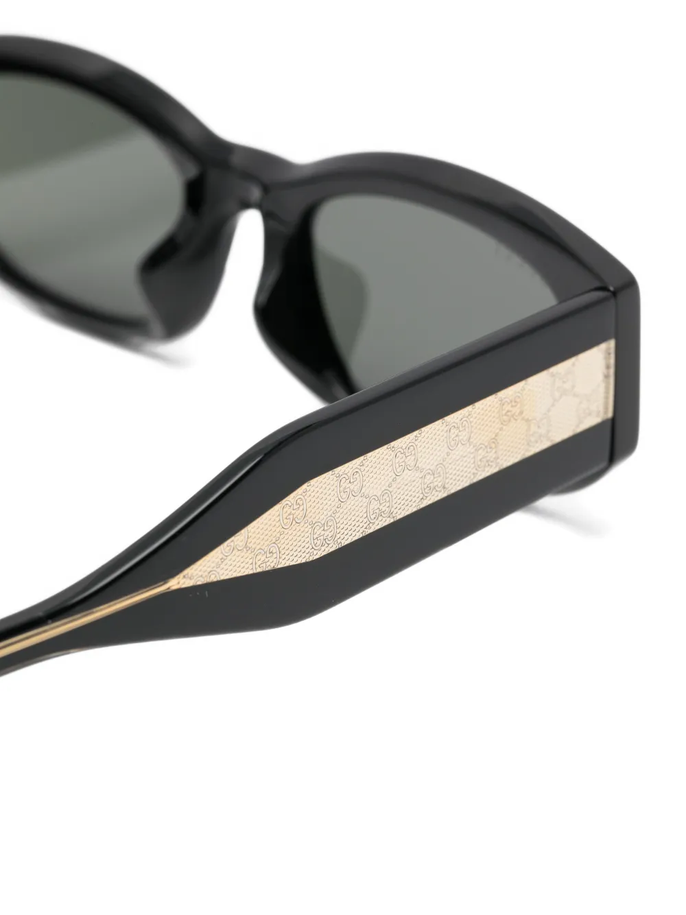 Gucci Eyewear Zonnebril met logodetail Zwart