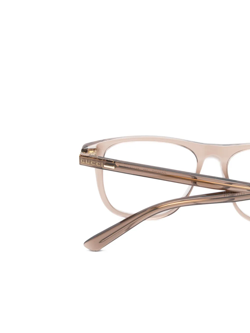 Gucci Eyewear Bril met rechthoekig montuur Grijs