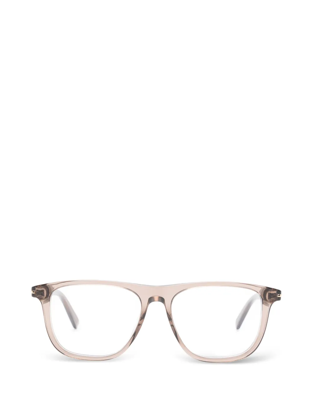 Gucci Eyewear rectangle-frame glasses - Marrone