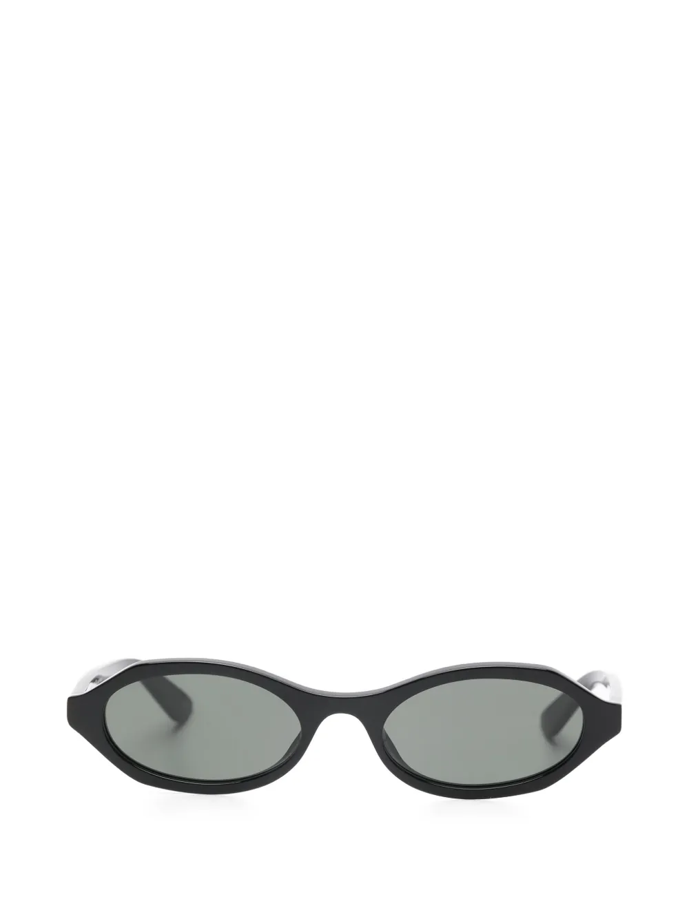 Alexander McQueen Eyewear Occhiali da sole ovali - Nero