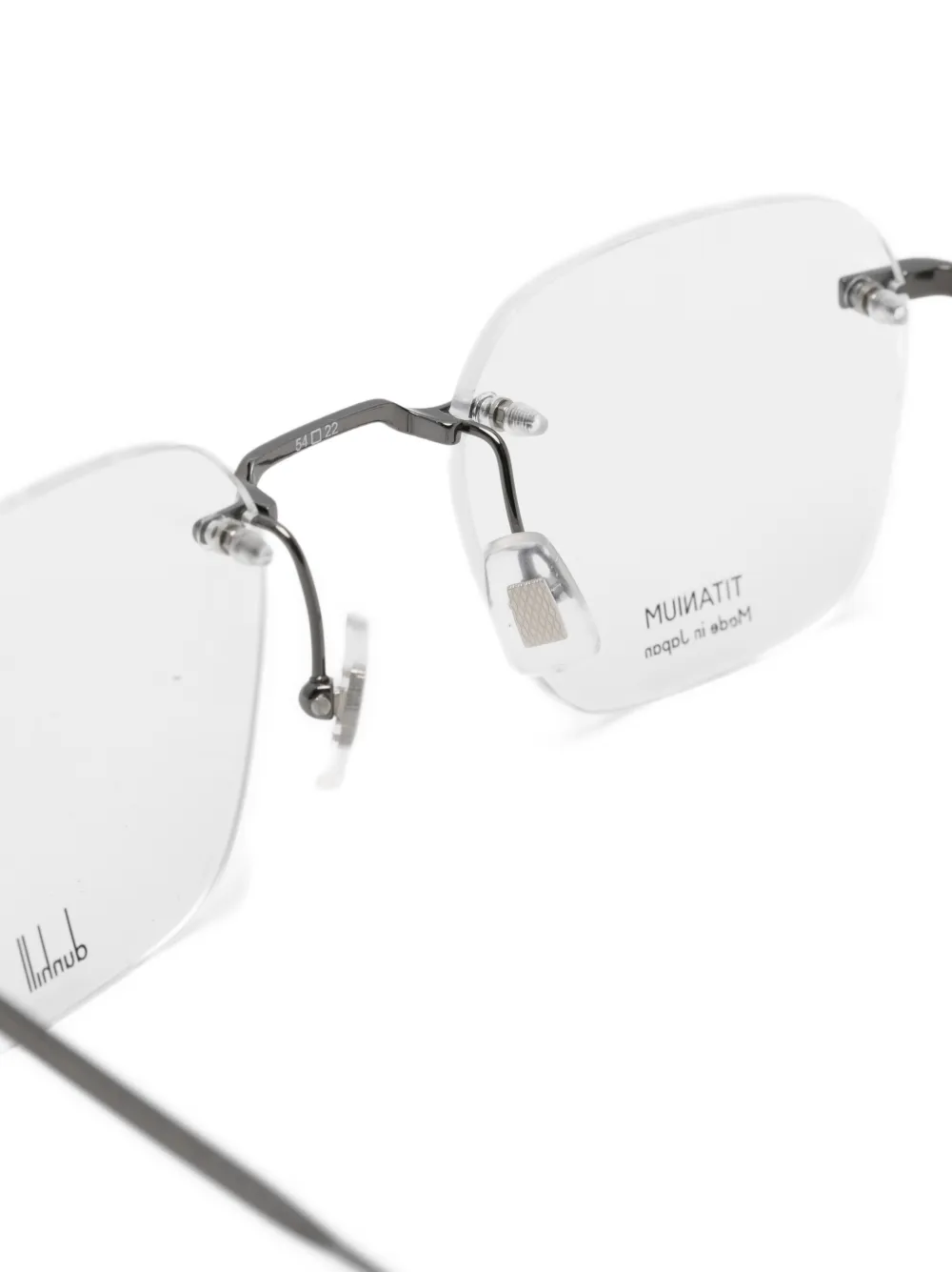  Dunhill Square-frame Glasses - Silver 