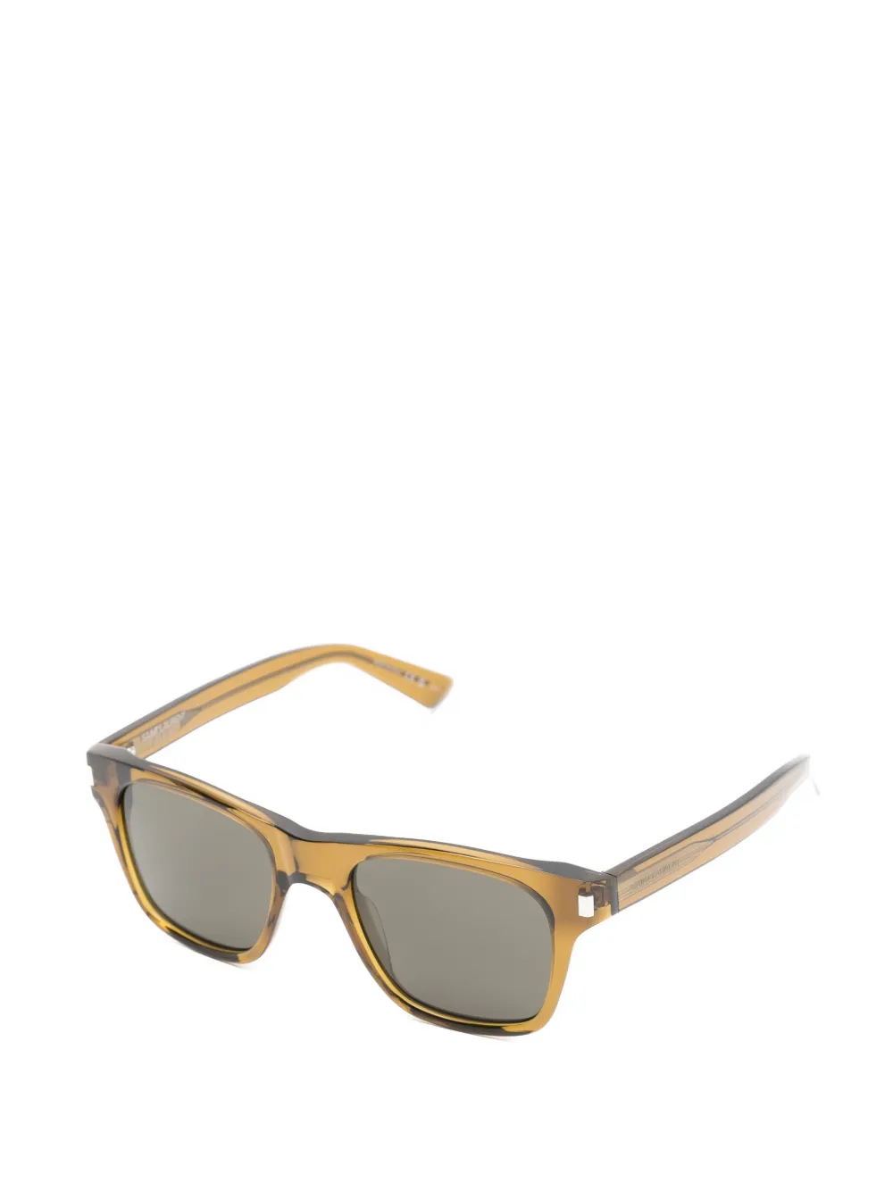 Saint Laurent Eyewear Zonnebril met vierkant montuur Beige