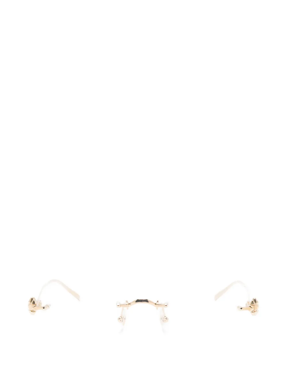 Cartier Eyewear geometric-frame glasses - Oro