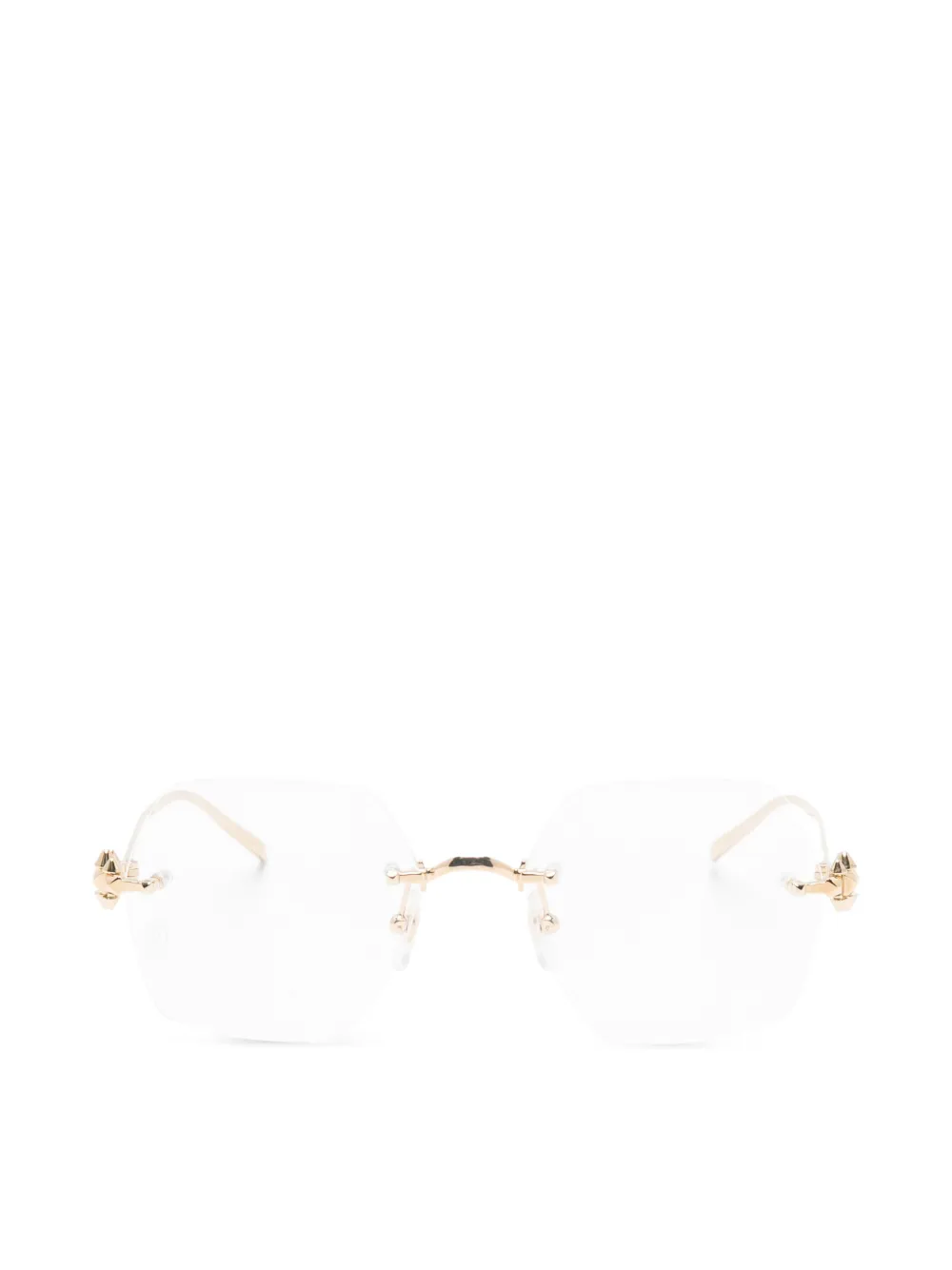 Cartier Eyewear geometric-frame glasses - Oro