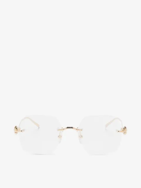 Cartier Eyewear lentes con armazón geométrica