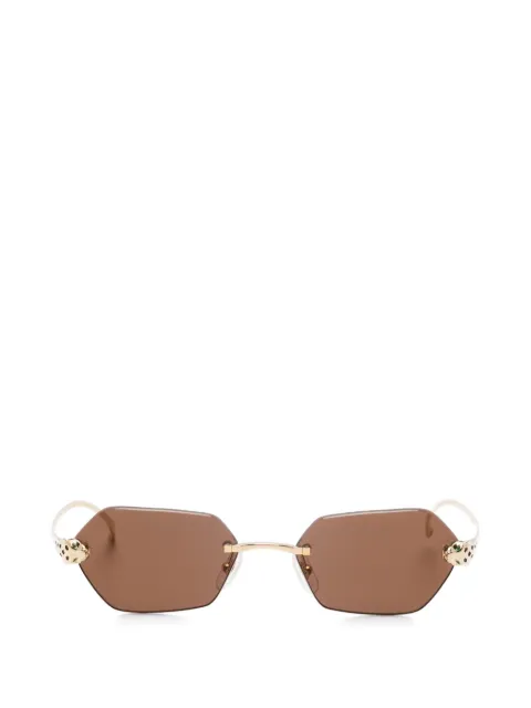 Cartier Eyewear geometric-frame sunglasses