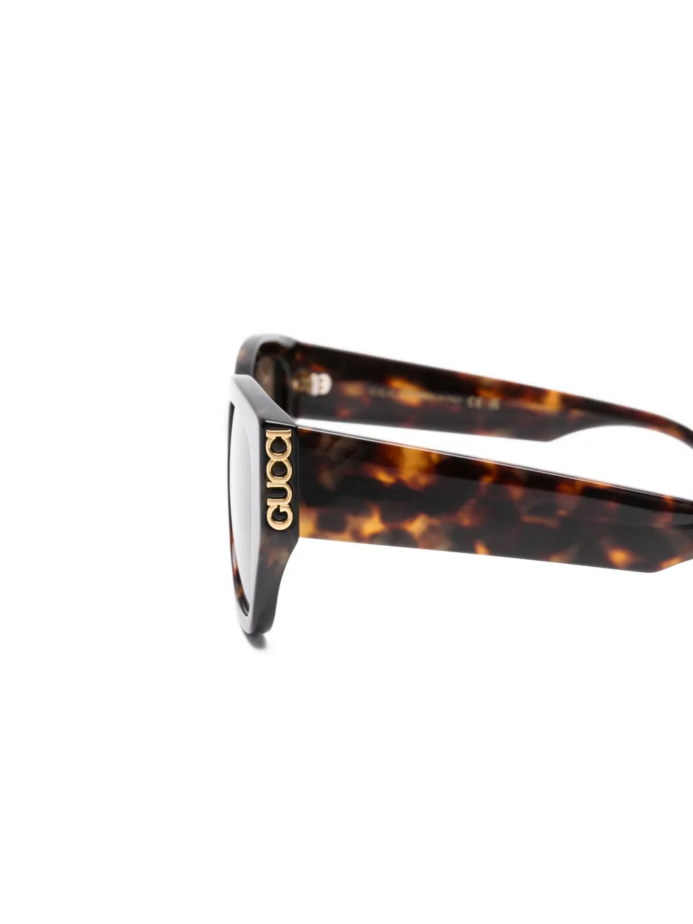 Gucci Eyewear Zonnebril met vierkant montuur Bruin