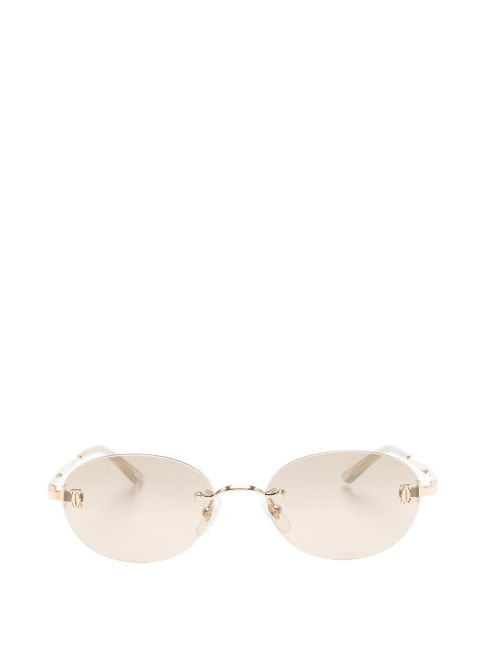 Cartier Eyewear ovale--frame sunglasses - Oro