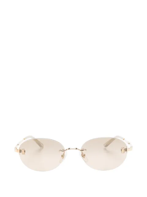 Cartier Eyewear lentes de sol con armazón ovale