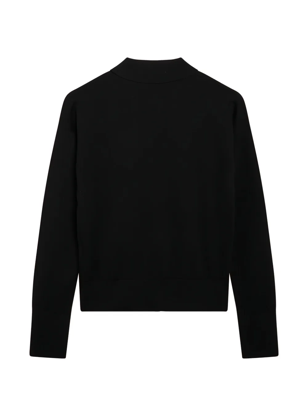  Max Mara Collared Buttoned Cardigan - Black 