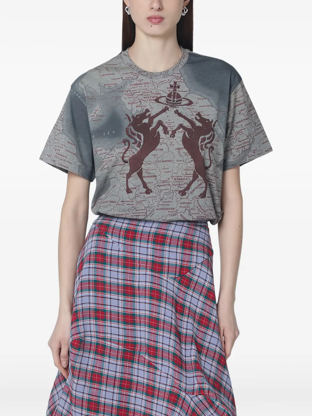 Vivienne Westwood T-shirt con stampa - Grigio