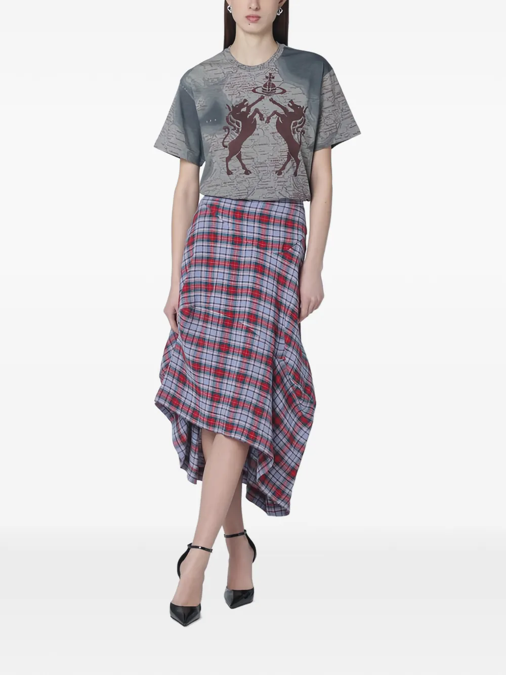 Vivienne Westwood T-shirt met paardenprint Grijs