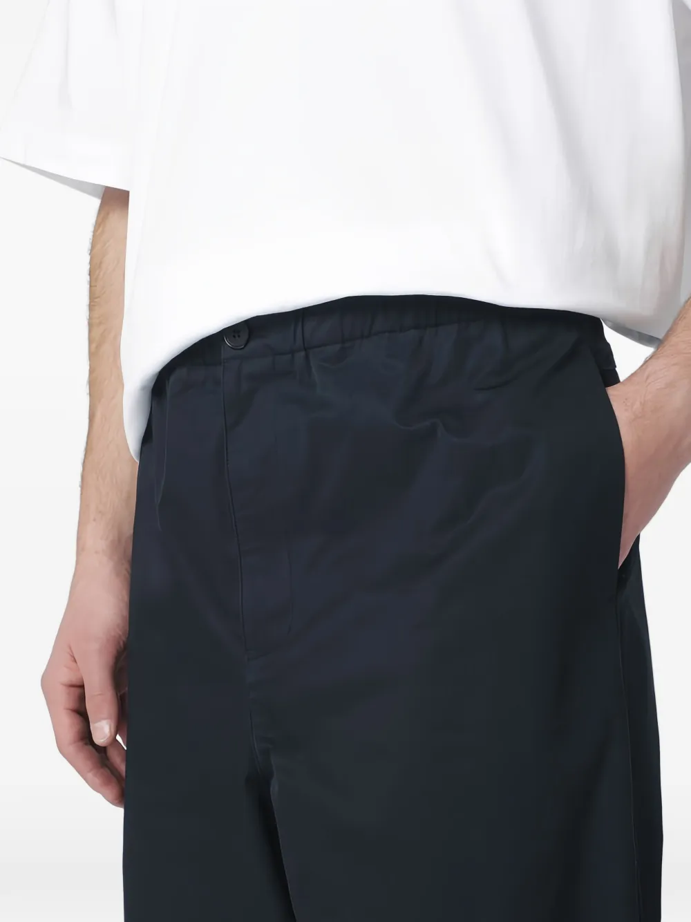 Jil Sander Elastische broek Blauw