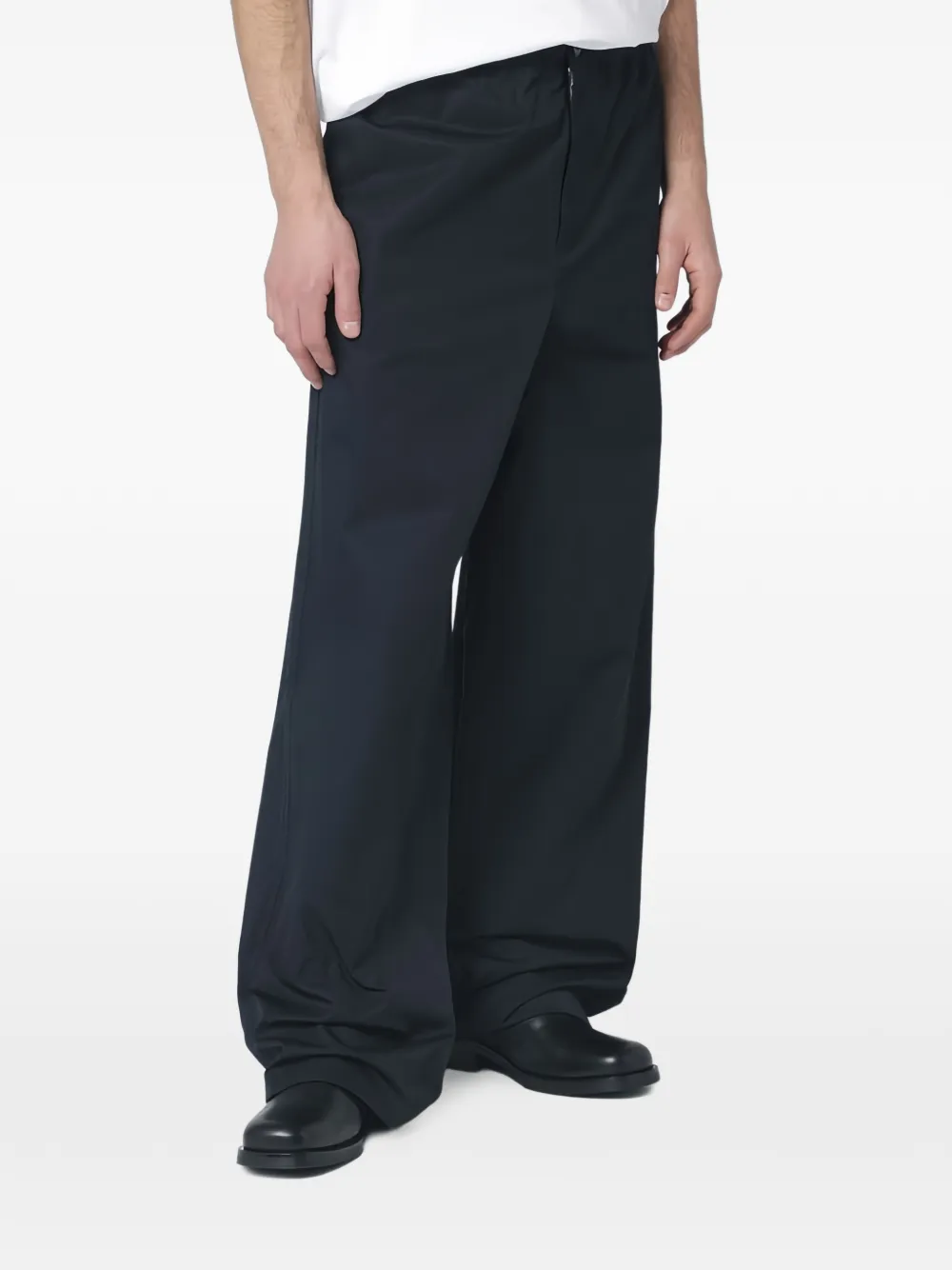 Jil Sander Elastische broek Blauw