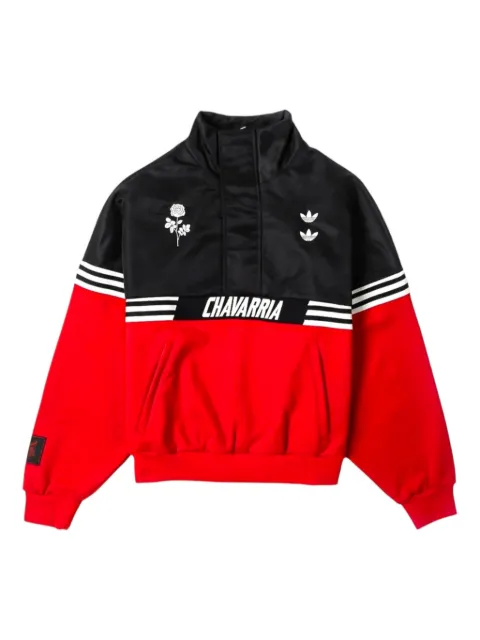 Willy Chavarria x Adidas logo-embroidery stripe jacket