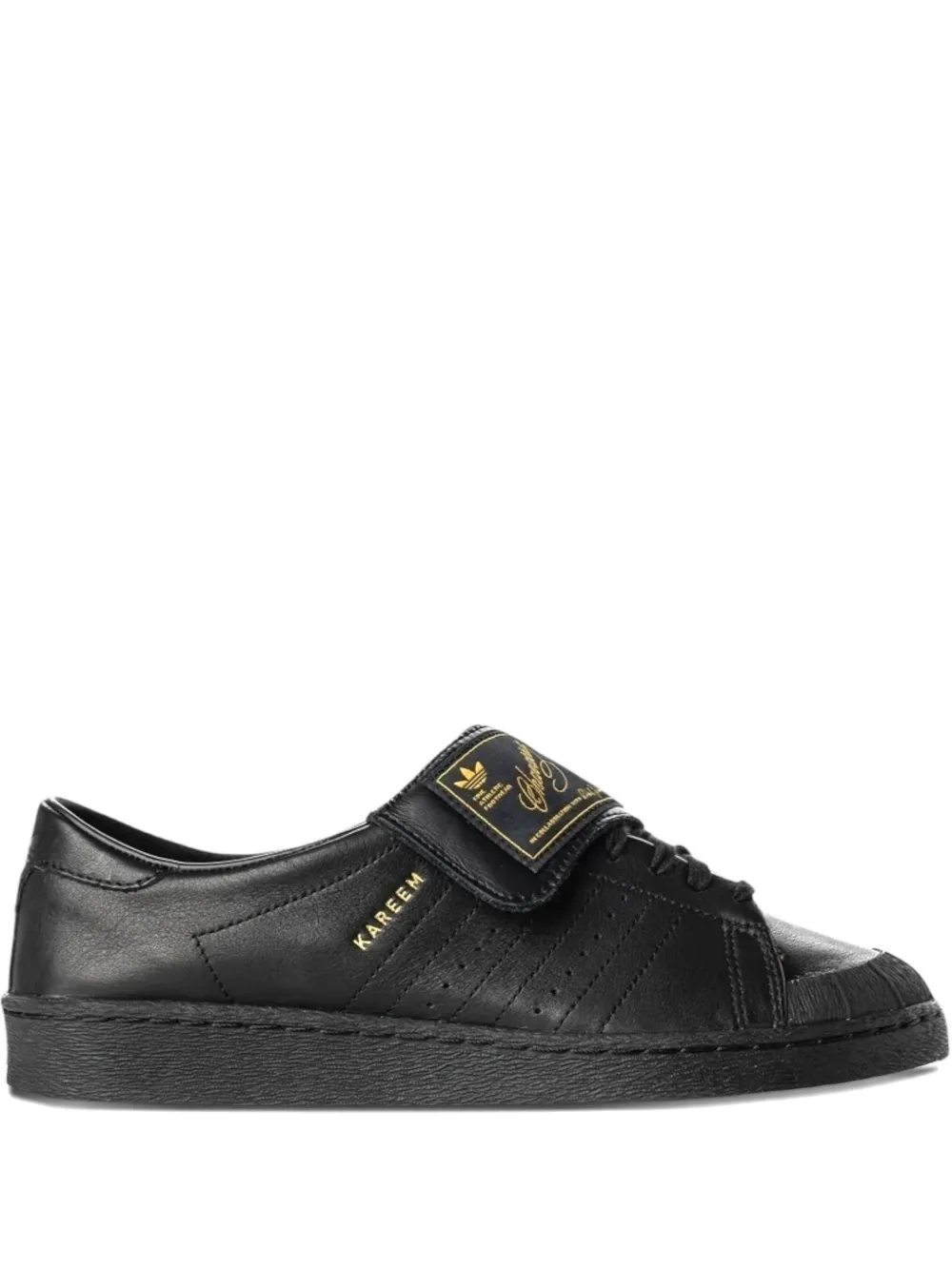 Willy Chavarria x Adidas Kareem double-strap leather sneakers - Nero