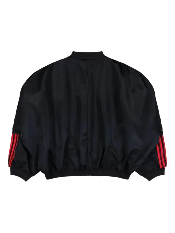 WILLY CHAVARRIA サテンジャケット WILLY CHAVARRIA / SATIN ZIP-UP JET BLACK