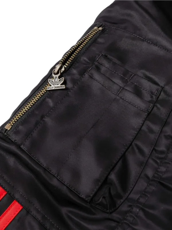 WILLY CHAVARRIA サテンジャケット Men's jackets adidas x Willy Chavarria Satin Bomber Jkt Black