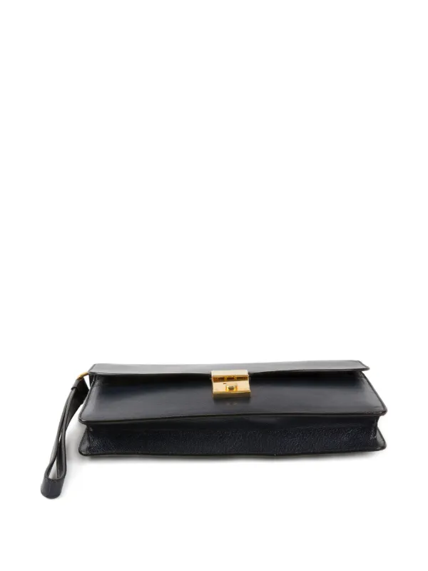 Celine Pre-Owned 1970s レザークラッチバッグ | ブルー | FARFETCH JP