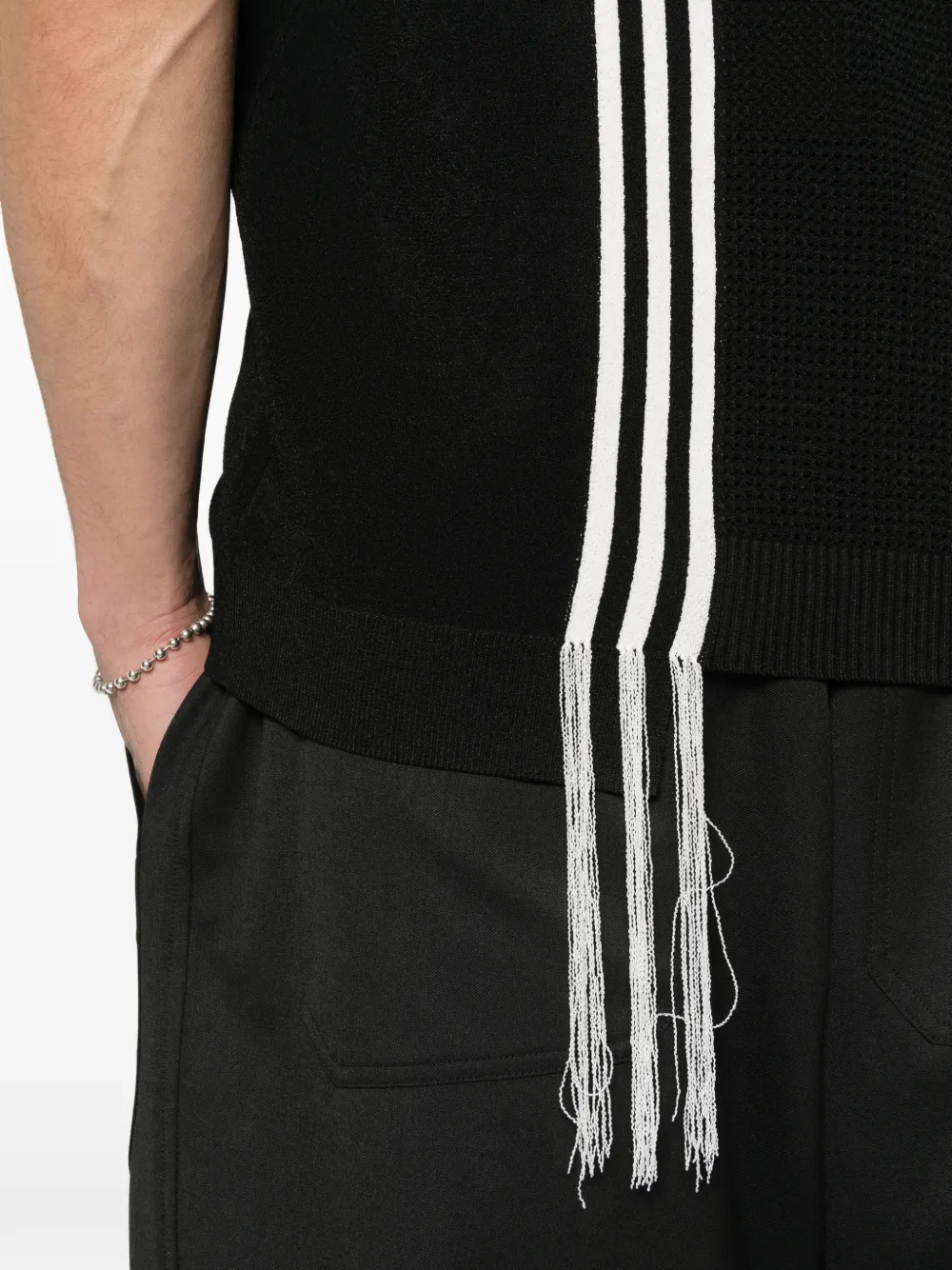 Y-3 GFX gebreide tanktop Zwart
