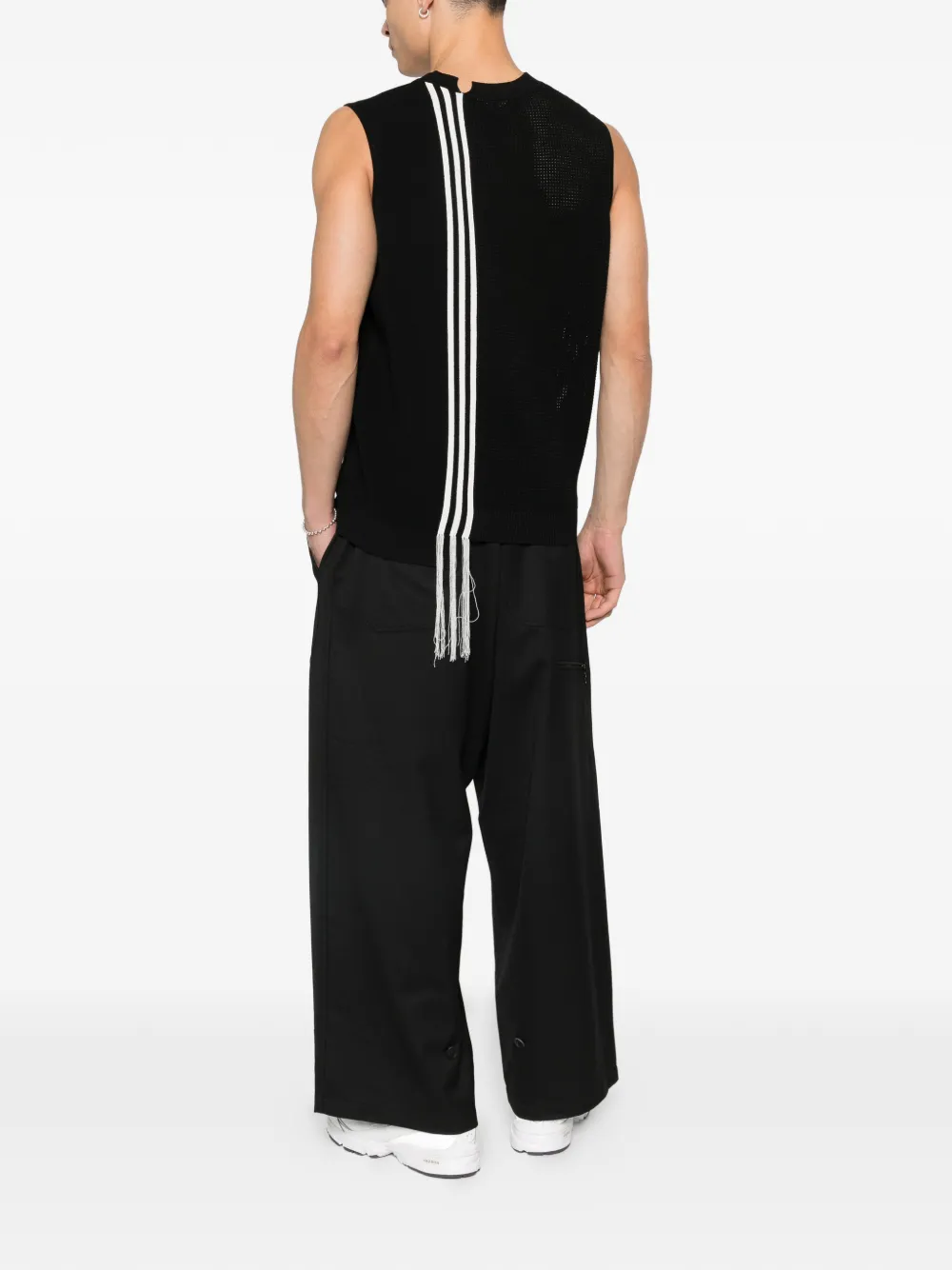 Y-3 GFX knit tank top - Zwart