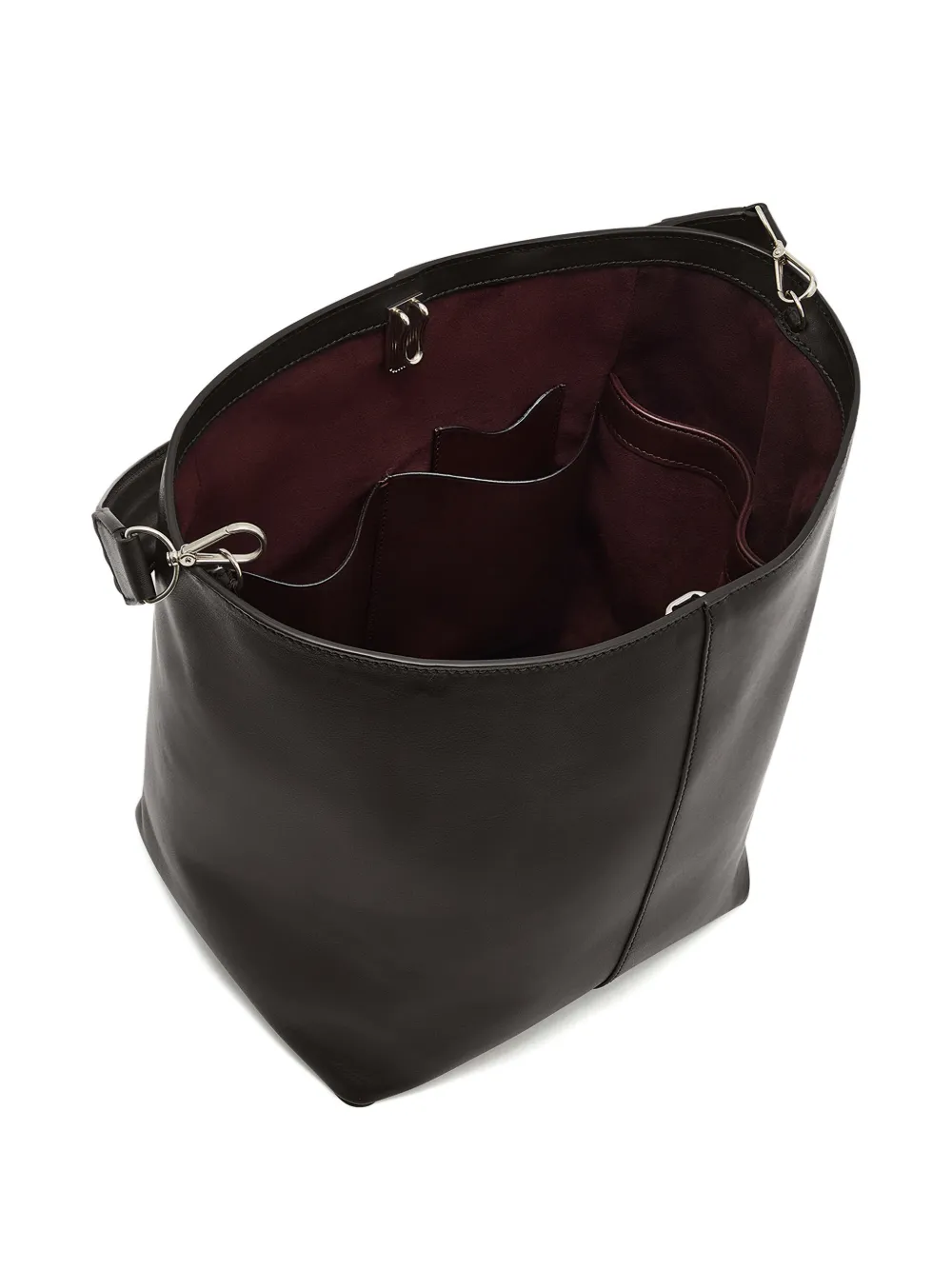 Métier 22 Twist Tote Bag in Black, view 3
