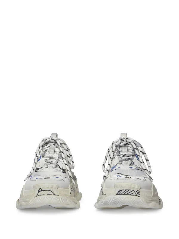 Balenciaga Triple S Sneakers | White | FARFETCH RO