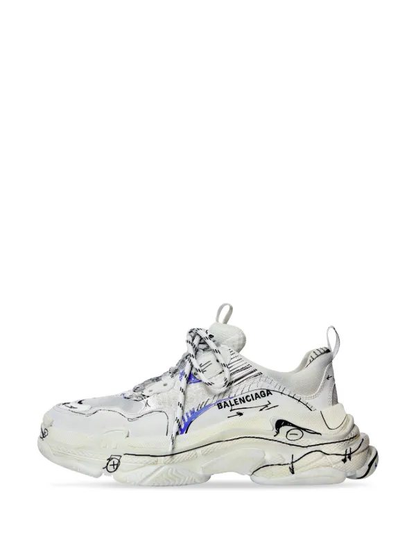 Balenciaga Triple S Sneakers | White | FARFETCH