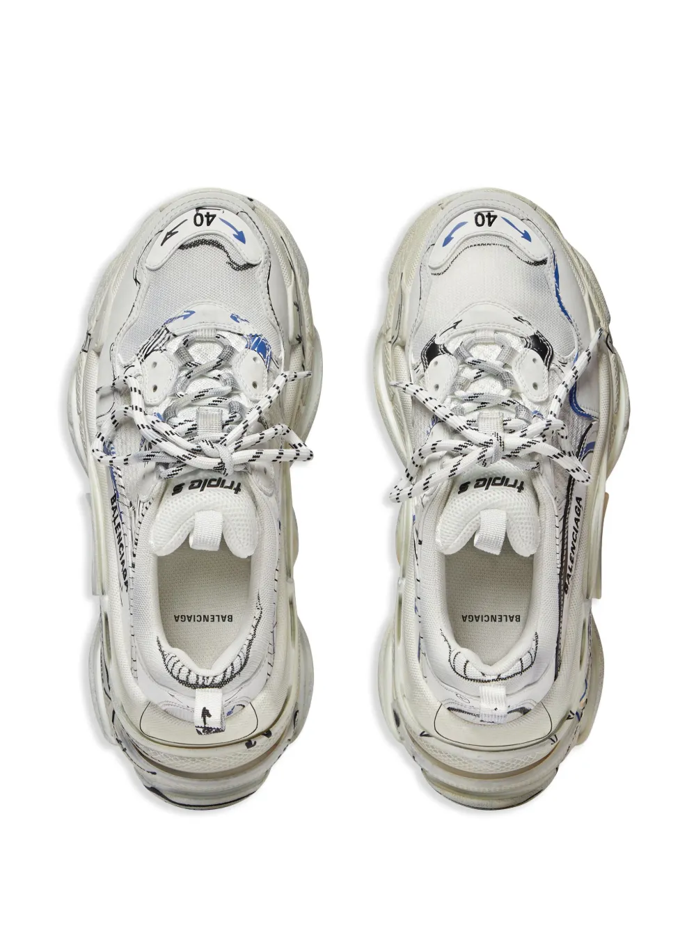 Balenciaga Triple S sneakers Wit