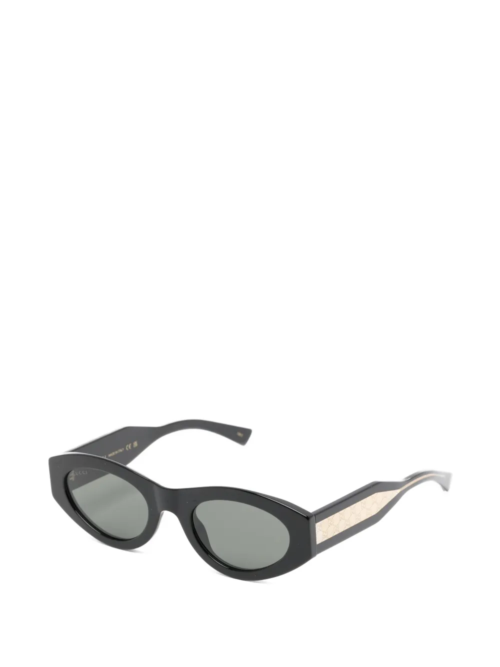 Gucci Eyewear GG zonnebril met geometrisch montuur Zwart