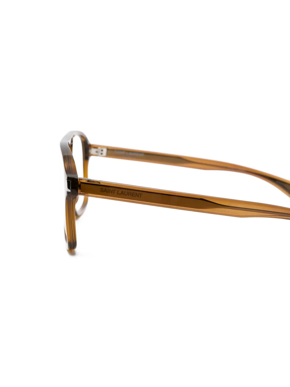 Saint Laurent Eyewear Browline bril Bruin