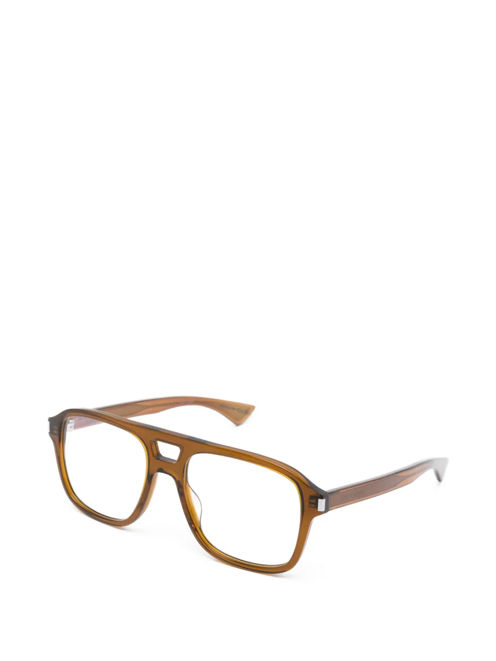 Saint Laurent Eyewear Browline bril Bruin