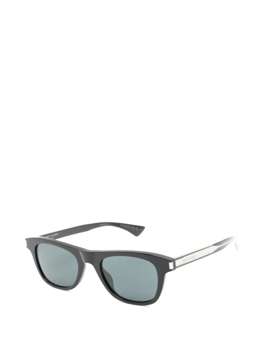 Saint Laurent Eyewear Zonnebril met rechthoekig montuur Zwart