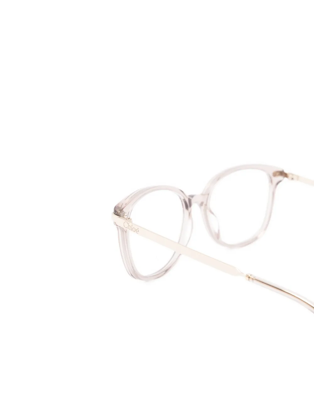  Chloé Eyewear Occhiali Tondi - Toni Neutri 