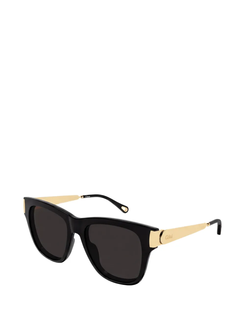 Chloé Eyewear Zonnebril met vierkant montuur Zwart