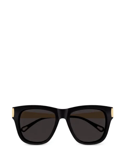 Chloé Eyewear logo雕刻方形镜框太阳眼镜