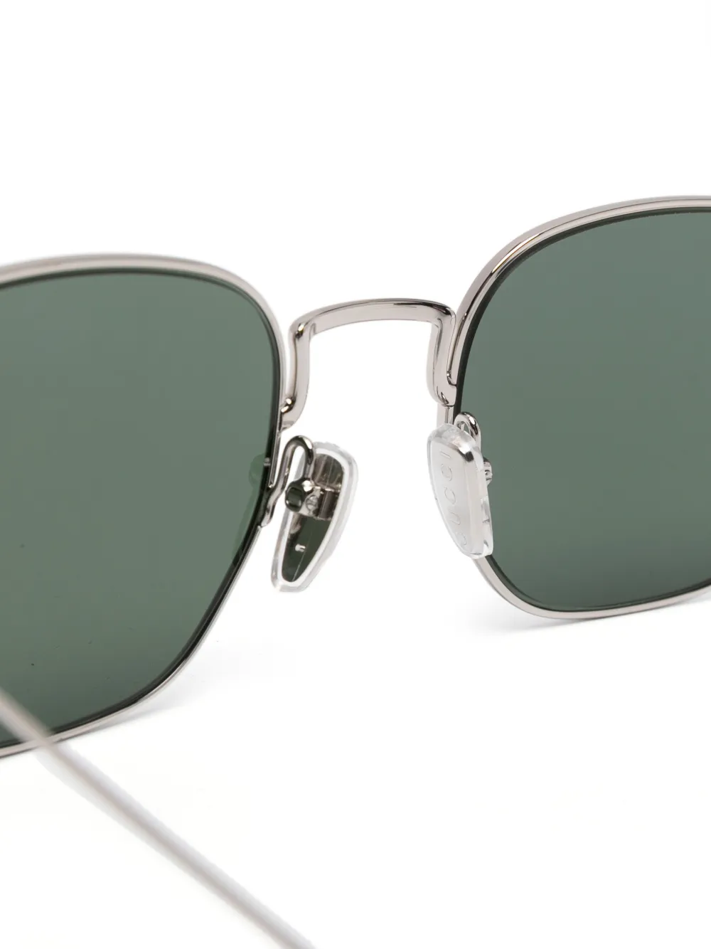 Gucci Eyewear Bril met achthoekig montuur Zilver
