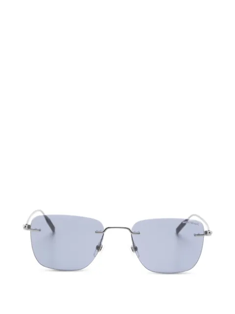 Montblanc gafas de sol rectangulares sin montura