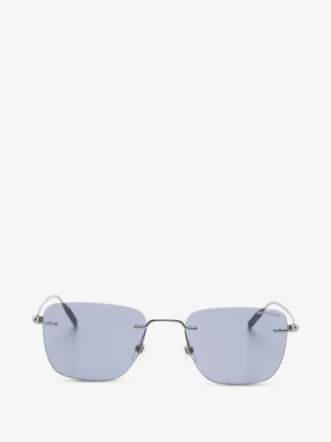 Montblanc lentes de sol rectangulares sin armazón