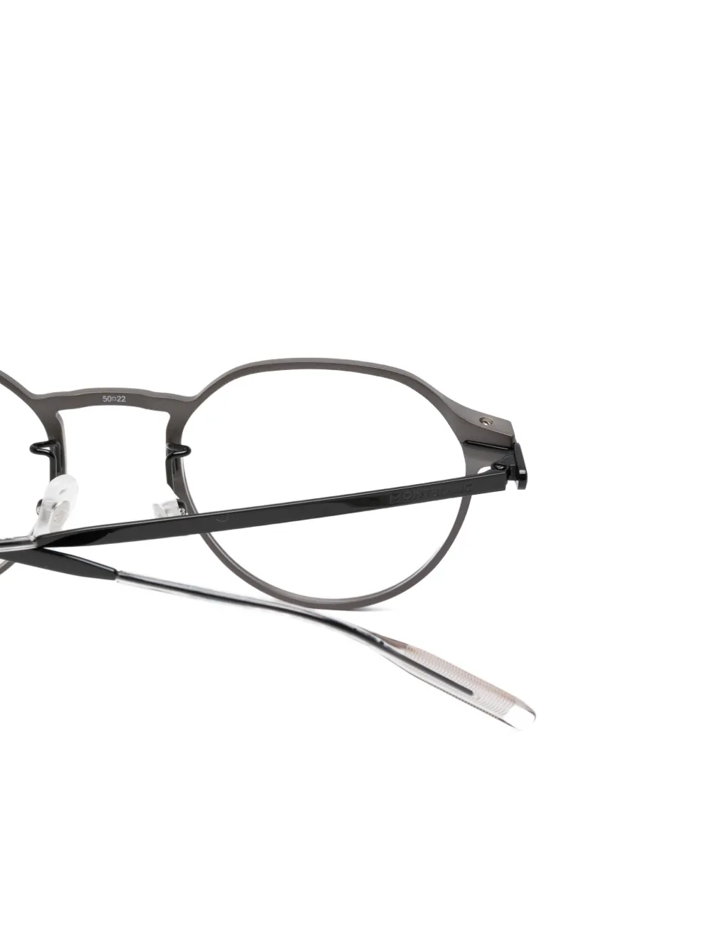  Montblanc Round-frame Glasses - Grey 