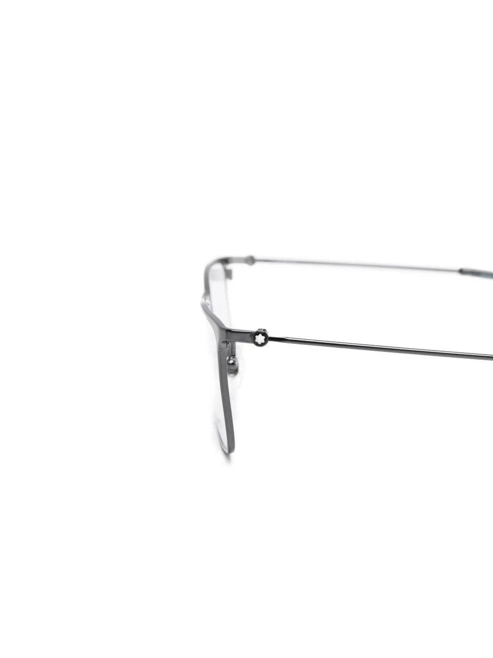  Montblanc Gafas Con Montura Rectangular - Gris 